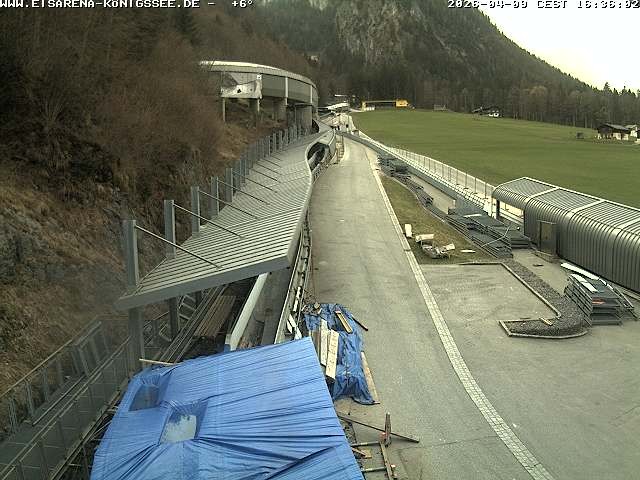 Archiv Foto Webcam Westblick Bobbahn Königssee