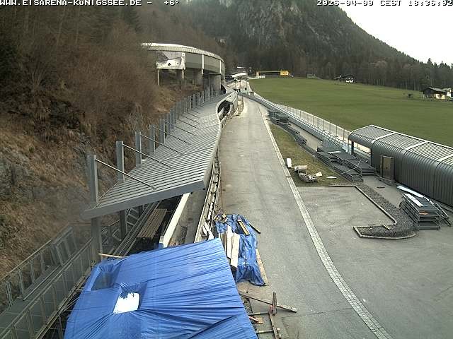 Archiv Foto Webcam Westblick Bobbahn Königssee