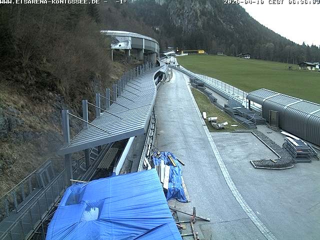 Archived image Webcam West view bob run Koenigsee