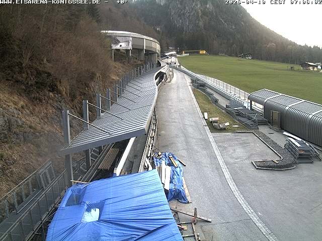 Archived image Webcam West view bob run Koenigsee