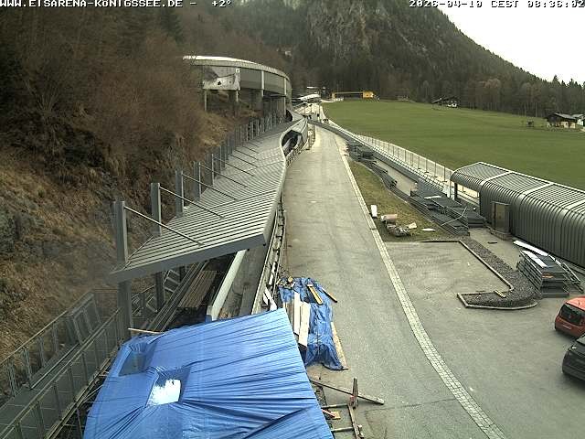 Archived image Webcam West view bob run Koenigsee