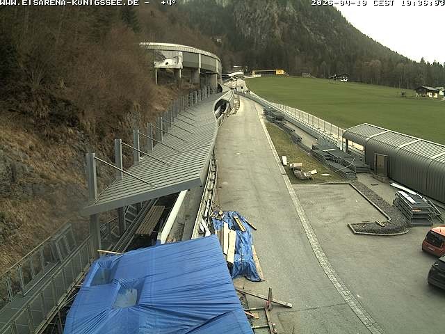 Archiv Foto Webcam Westblick Bobbahn Königssee