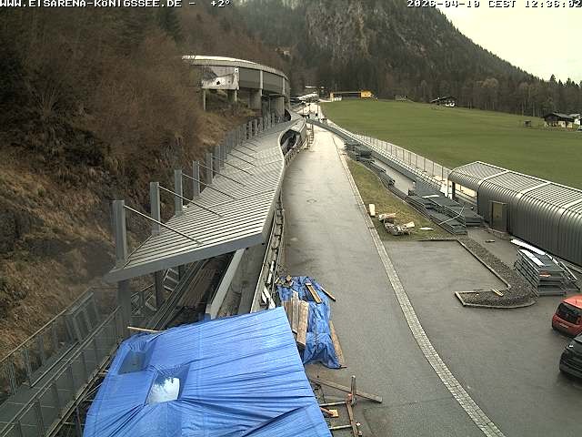 Archiv Foto Webcam Westblick Bobbahn Königssee