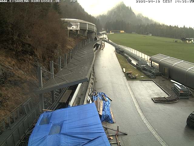 Archiv Foto Webcam Westblick Bobbahn Königssee