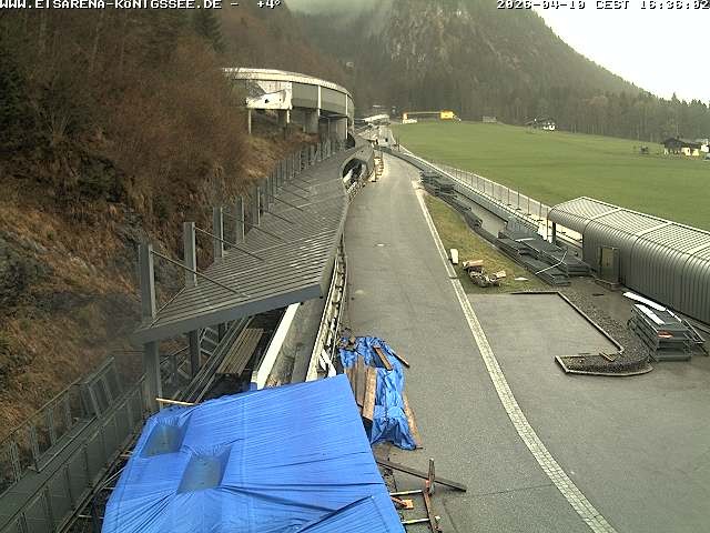 Archiv Foto Webcam Westblick Bobbahn Königssee