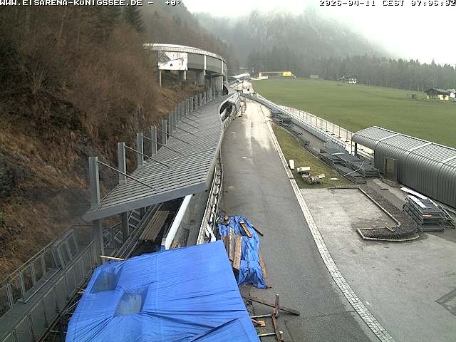 Archiv Foto Webcam Westblick Bobbahn Königssee