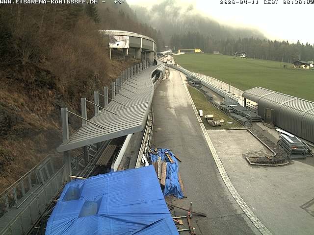 Archiv Foto Webcam Westblick Bobbahn Königssee