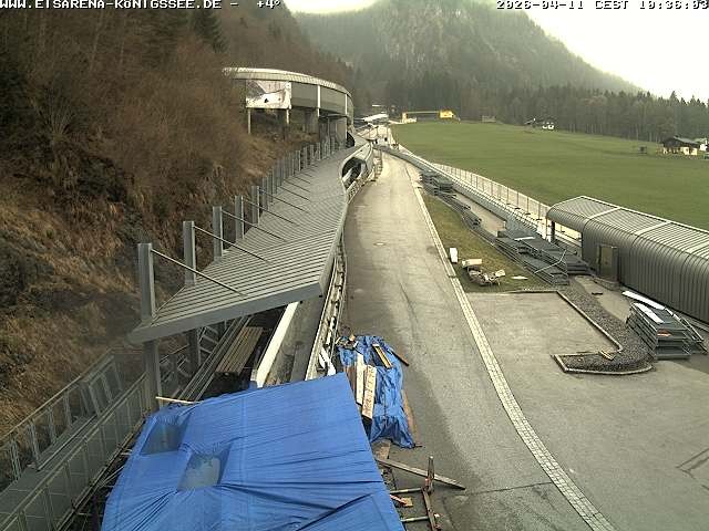 Archiv Foto Webcam Westblick Bobbahn Königssee
