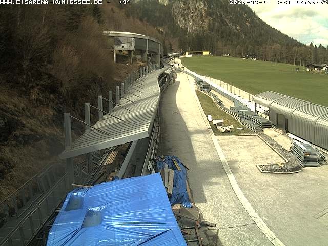 Archiv Foto Webcam Westblick Bobbahn Königssee