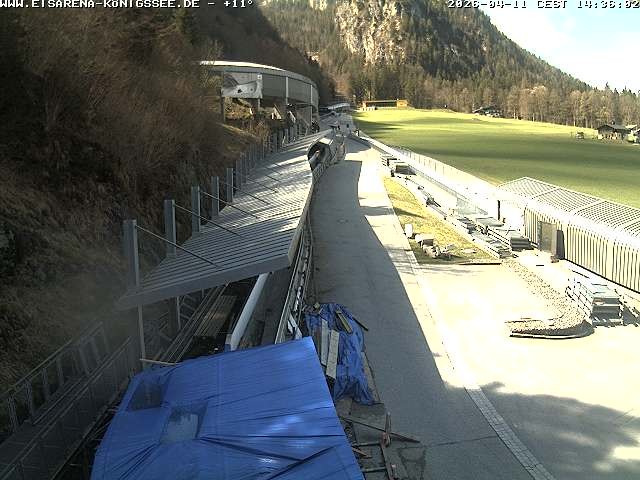 Archiv Foto Webcam Westblick Bobbahn Königssee
