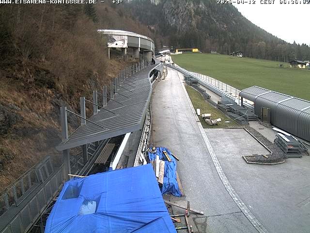 Archived image Webcam West view bob run Koenigsee