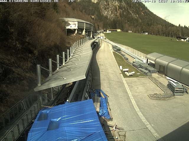 Archived image Webcam West view bob run Koenigsee