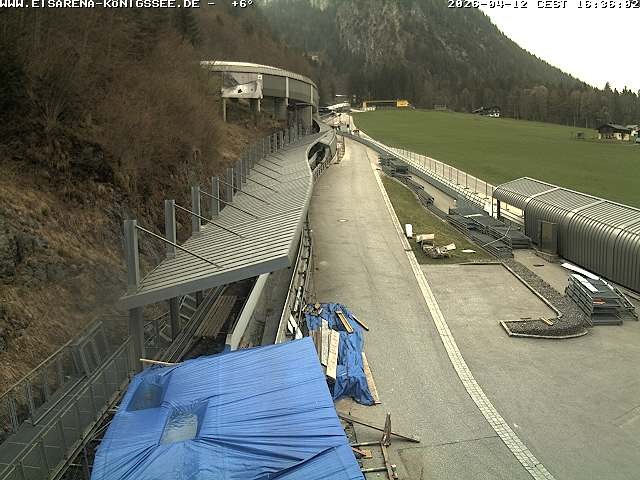 Archived image Webcam West view bob run Koenigsee