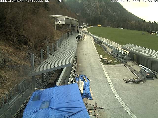 Archived image Webcam West view bob run Koenigsee