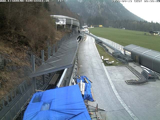 Archived image Webcam West view bob run Koenigsee