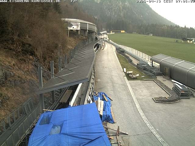 Archived image Webcam West view bob run Koenigsee