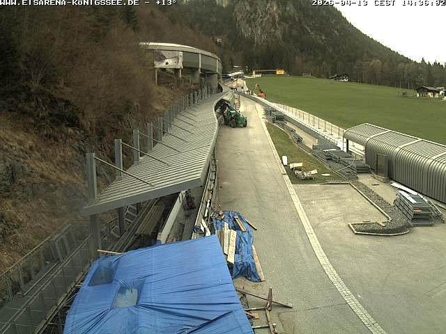 Archived image Webcam West view bob run Koenigsee