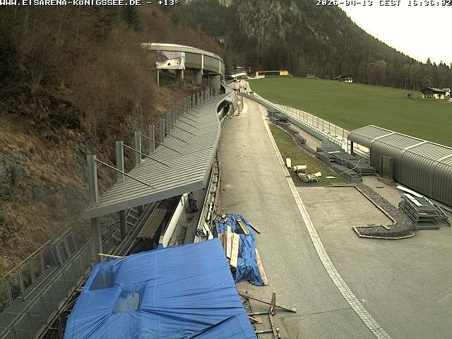 Archiv Foto Webcam Westblick Bobbahn Königssee