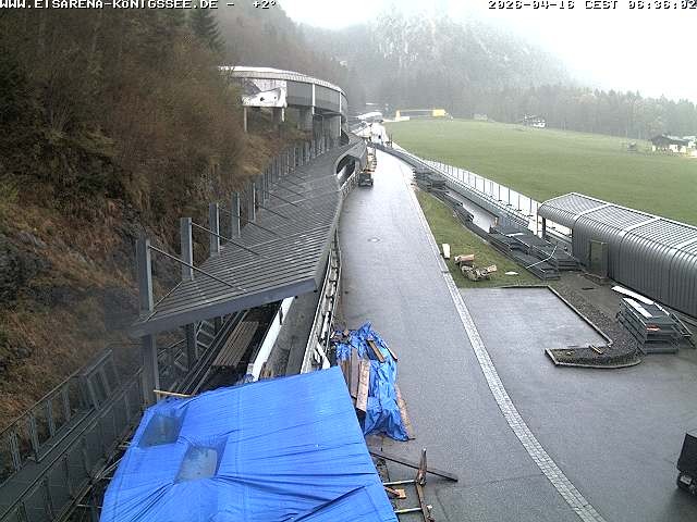 Archiv Foto Webcam Westblick Bobbahn Königssee