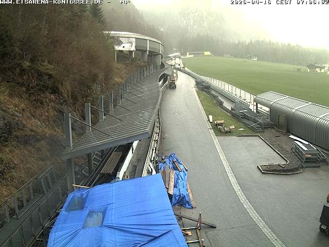 Archiv Foto Webcam Westblick Bobbahn Königssee