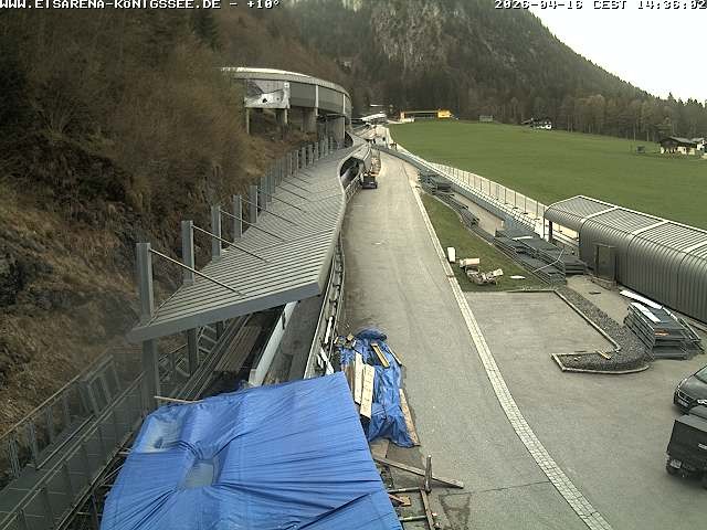 Archiv Foto Webcam Westblick Bobbahn Königssee