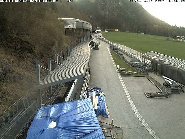 Archiv Foto Webcam Westblick Bobbahn Königssee