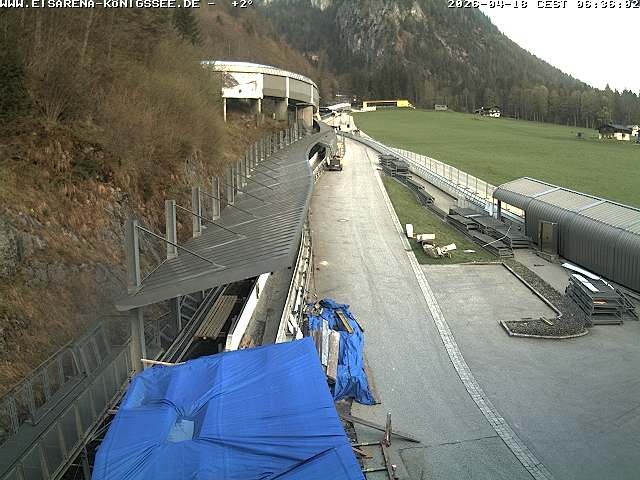 Archiv Foto Webcam Westblick Bobbahn Königssee