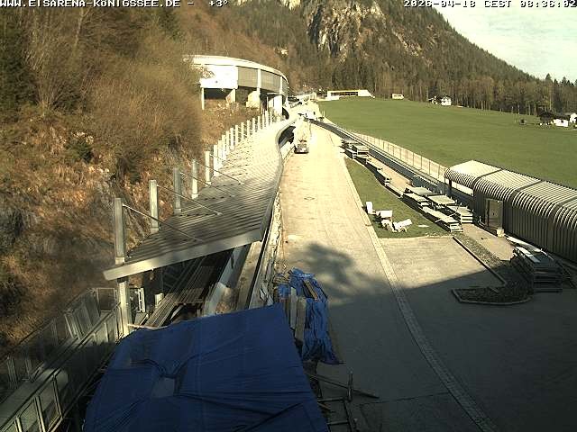 Archiv Foto Webcam Westblick Bobbahn Königssee