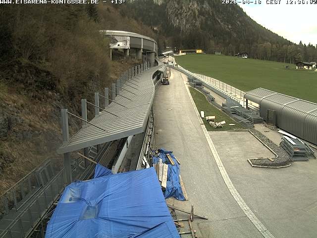 Archiv Foto Webcam Westblick Bobbahn Königssee