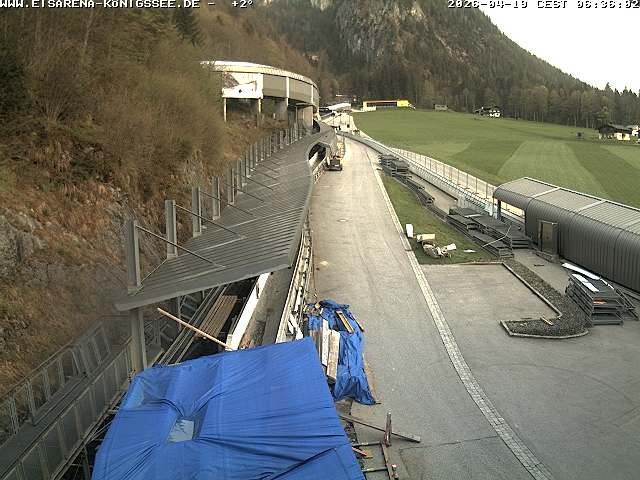 Archiv Foto Webcam Westblick Bobbahn Königssee