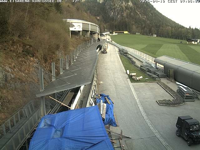 Archiv Foto Webcam Westblick Bobbahn Königssee