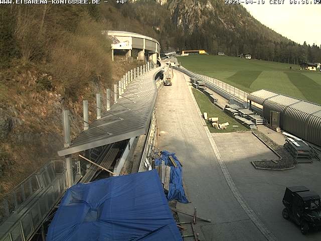 Archiv Foto Webcam Westblick Bobbahn Königssee