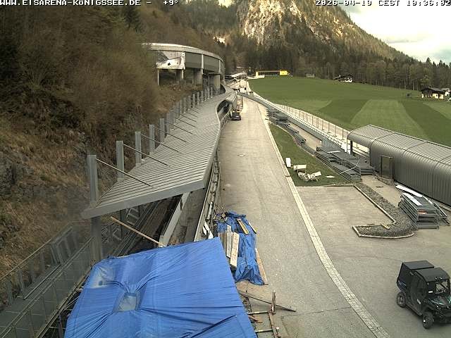 Archiv Foto Webcam Westblick Bobbahn Königssee
