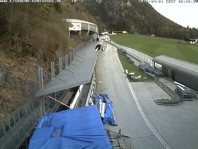 Archiv Foto Webcam Westblick Bobbahn Königssee