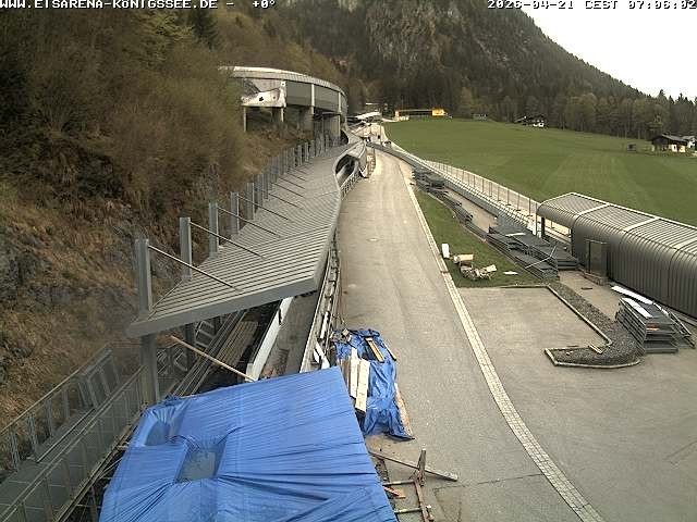Archiv Foto Webcam Westblick Bobbahn Königssee