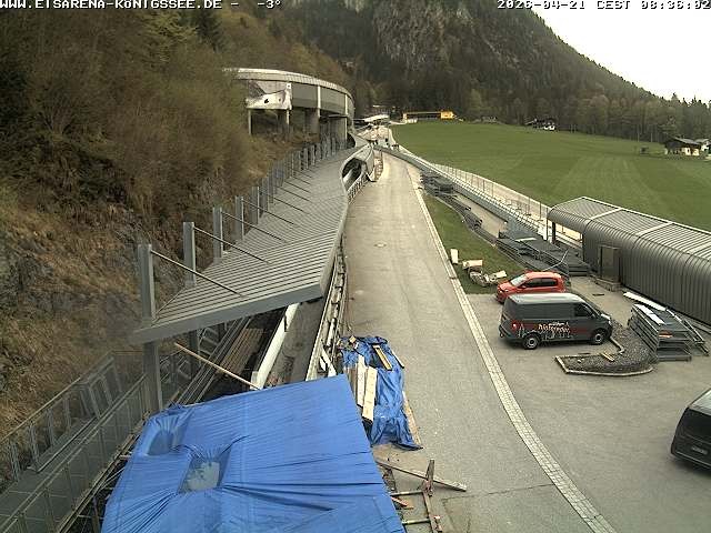 Archiv Foto Webcam Westblick Bobbahn Königssee
