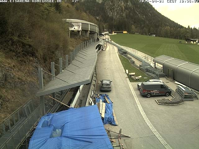 Archiv Foto Webcam Westblick Bobbahn Königssee