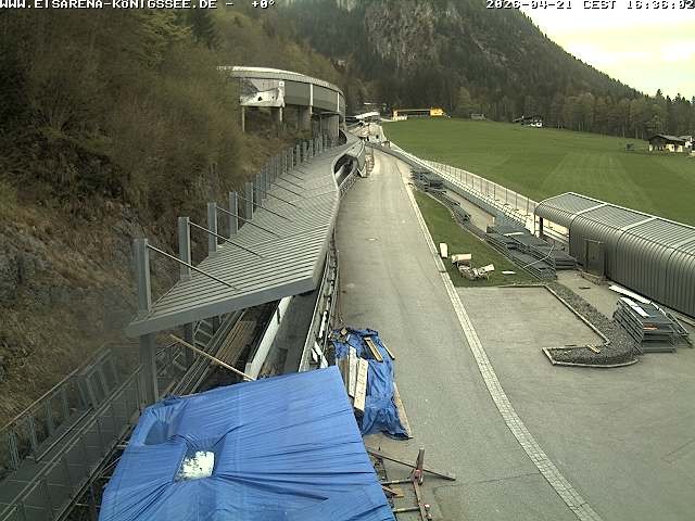 Archived image Webcam West view bob run Koenigsee