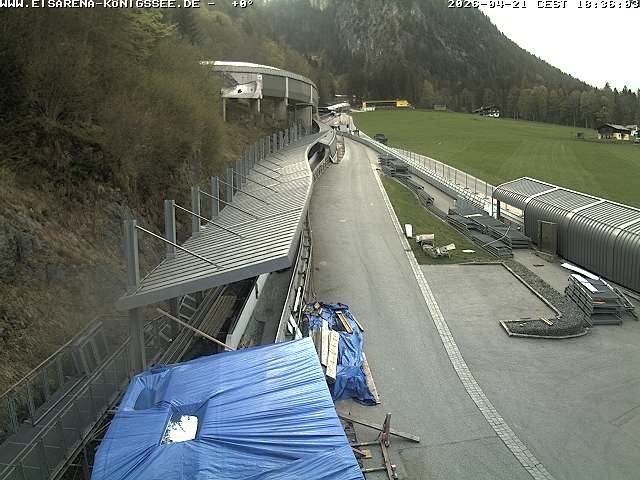 Archived image Webcam West view bob run Koenigsee