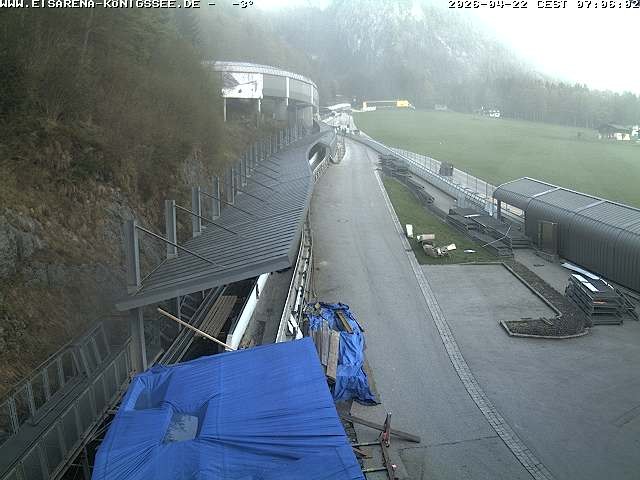 Archived image Webcam West view bob run Koenigsee