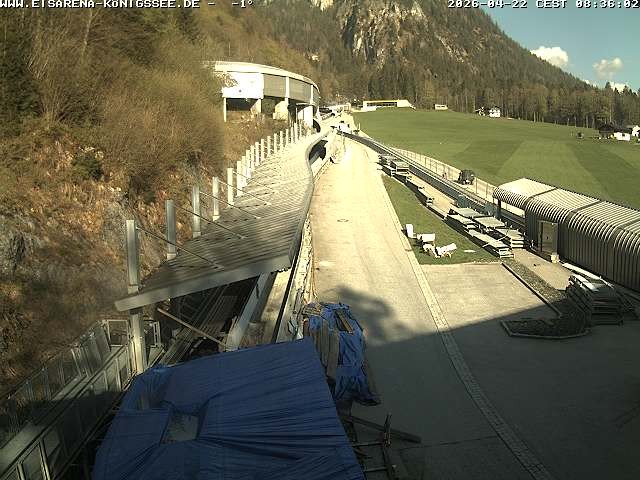 Archived image Webcam West view bob run Koenigsee