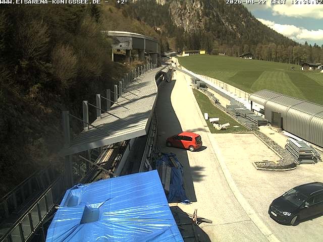 Archived image Webcam West view bob run Koenigsee
