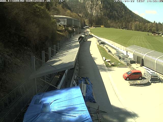 Archived image Webcam West view bob run Koenigsee