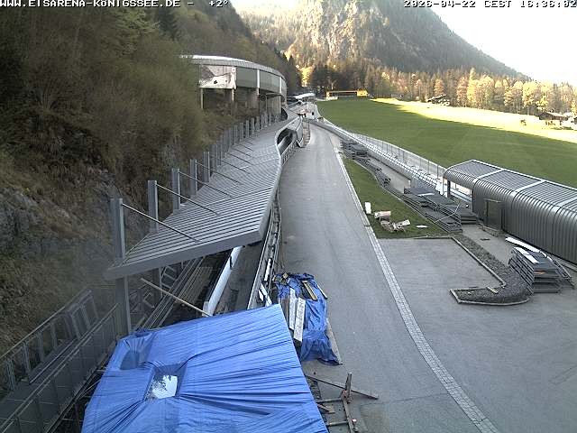 Archived image Webcam West view bob run Koenigsee