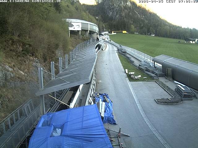 Archiv Foto Webcam Westblick Bobbahn Königssee