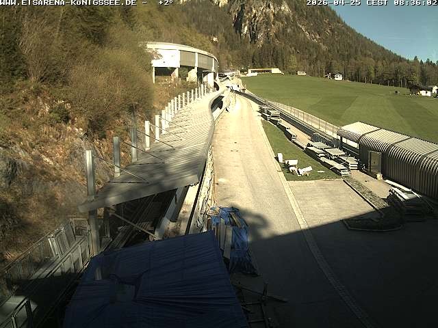 Archiv Foto Webcam Westblick Bobbahn Königssee