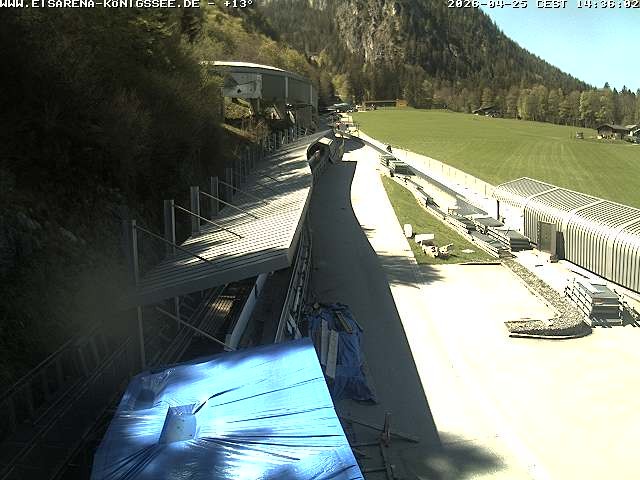 Archiv Foto Webcam Westblick Bobbahn Königssee