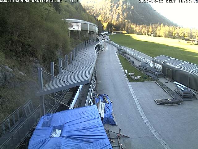 Archiv Foto Webcam Westblick Bobbahn Königssee