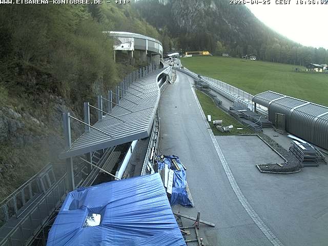 Archiv Foto Webcam Westblick Bobbahn Königssee