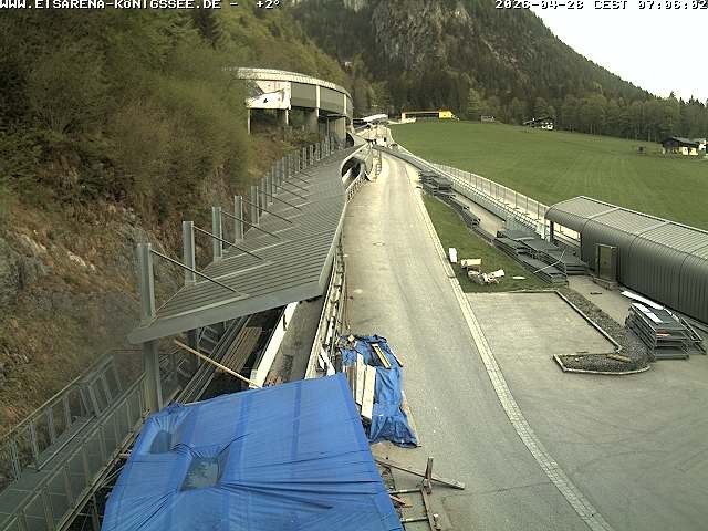 Archived image Webcam West view bob run Koenigsee